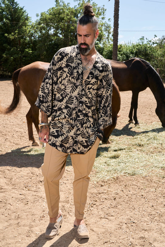 Leaves Zeus Shirt - NAYWAJ Ibiza Shirts