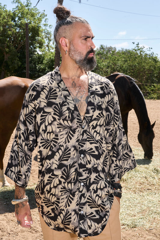Leaves Zeus Shirt - NAYWAJ Ibiza Shirts