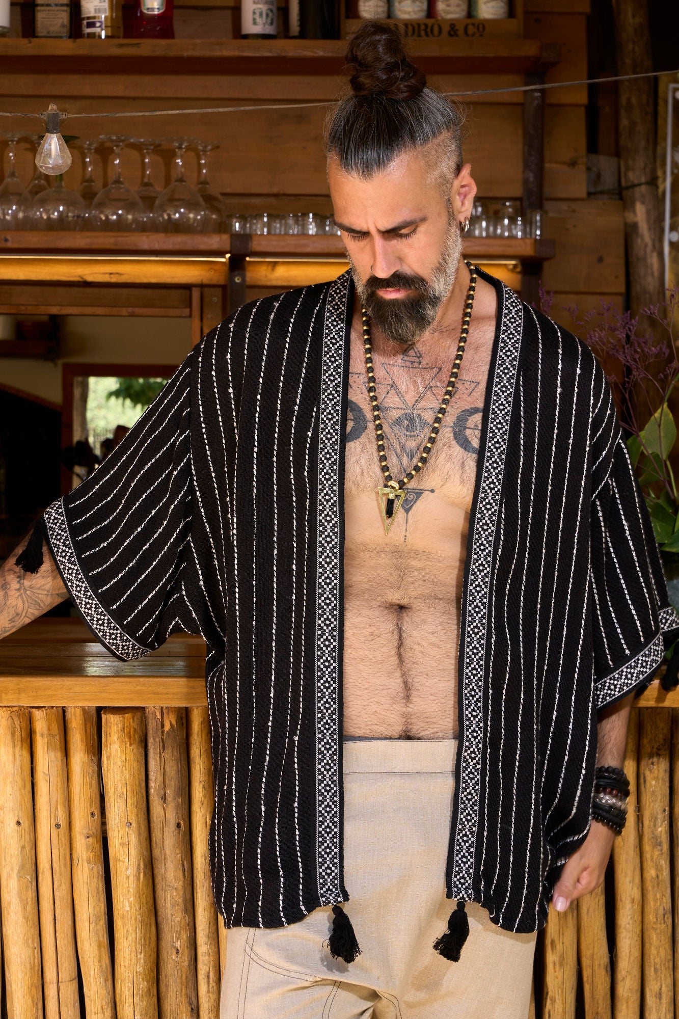 Black Tottem Jacket - NAYWAJ Ibiza Outerwear