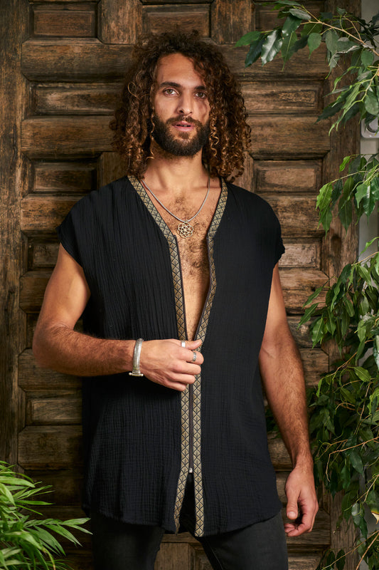 Black Orus Organic Tunic I - NAYWAJ Ibiza Tops