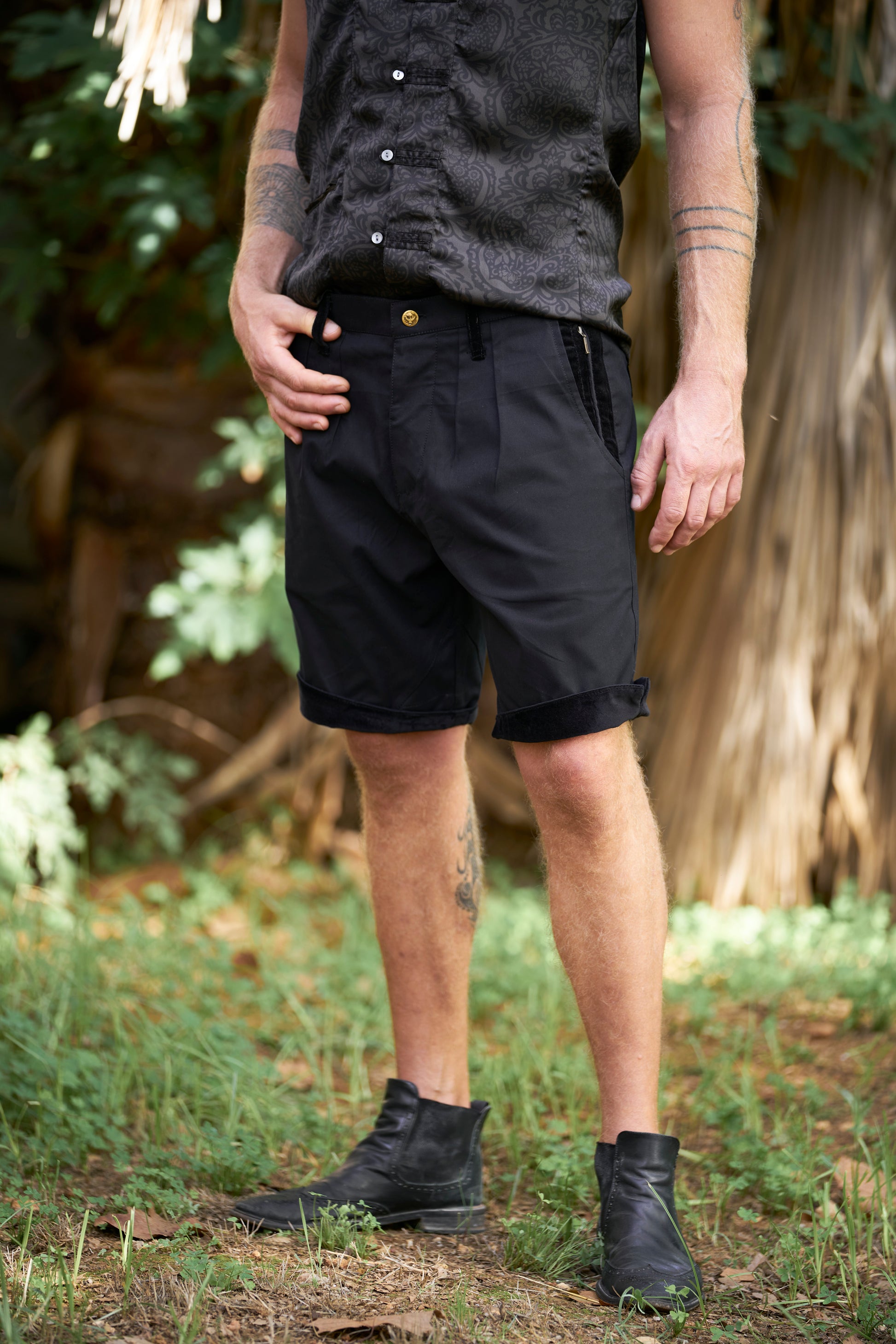 Black Chino Shorts - image 3