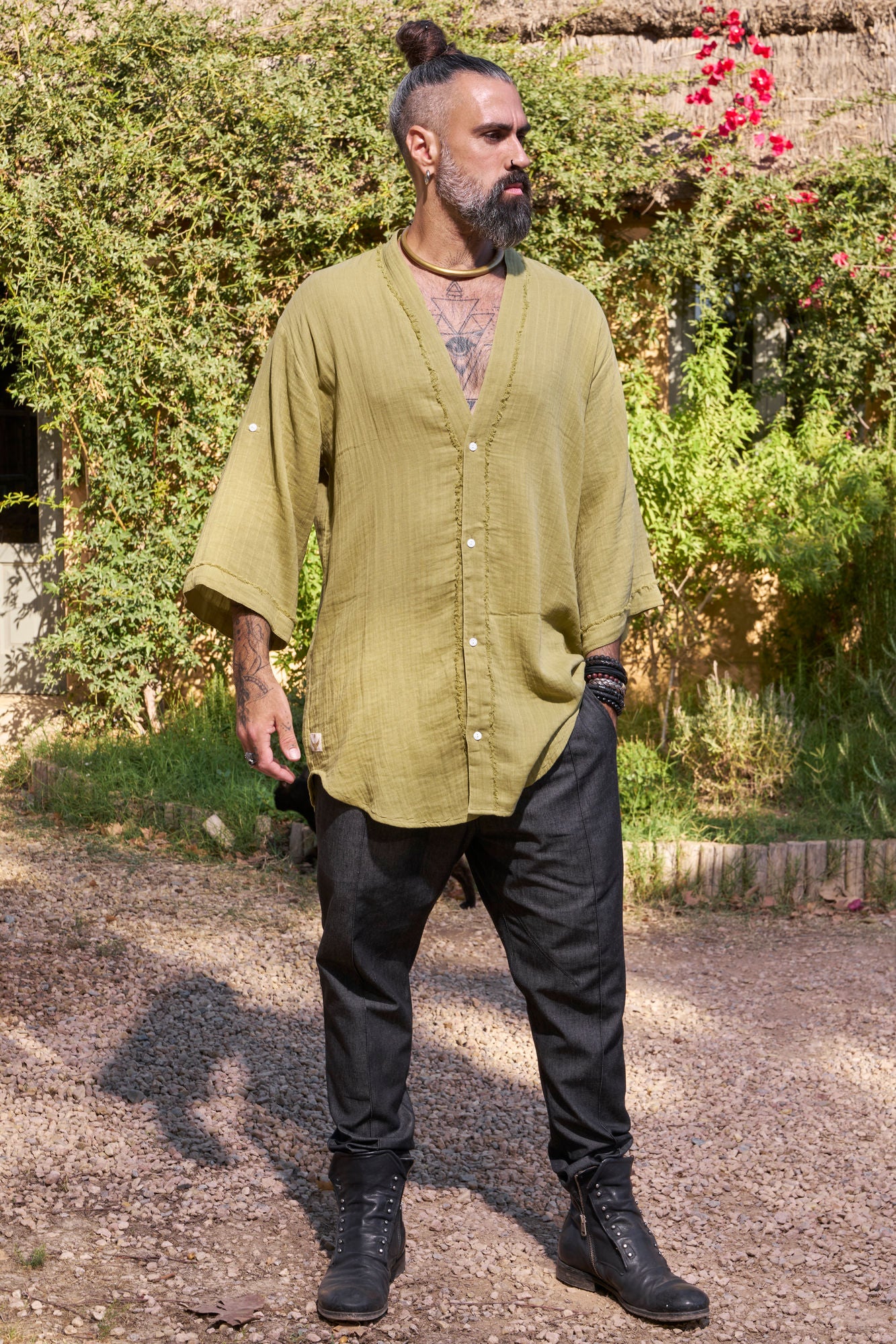 Green Zeus Shirt - NAYWAJ Ibiza Shirts