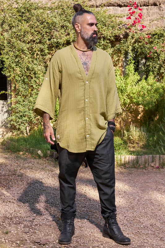 Green Zeus Shirt - NAYWAJ Ibiza Shirts