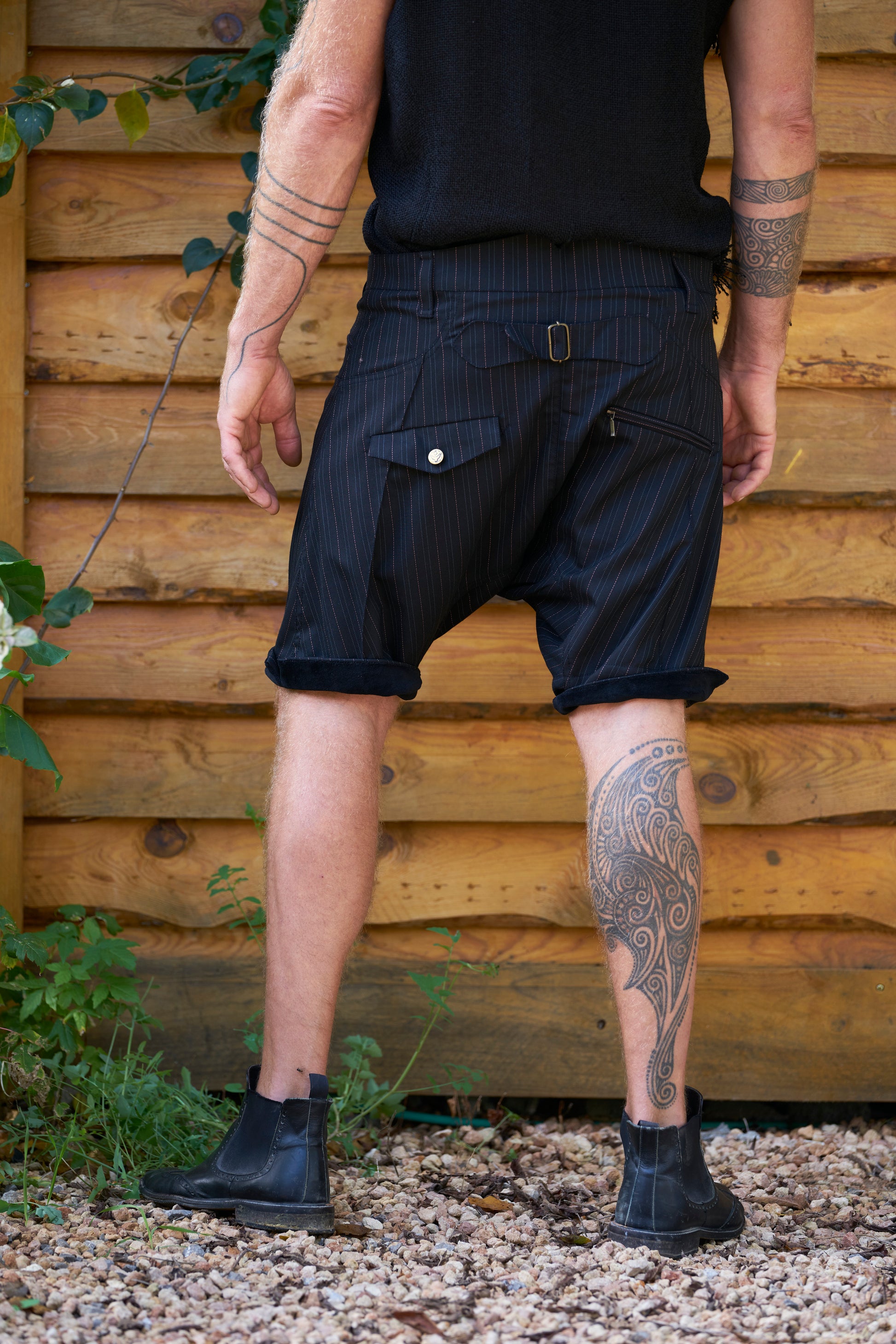 Pinstripe Ibiza Shorts - image 9