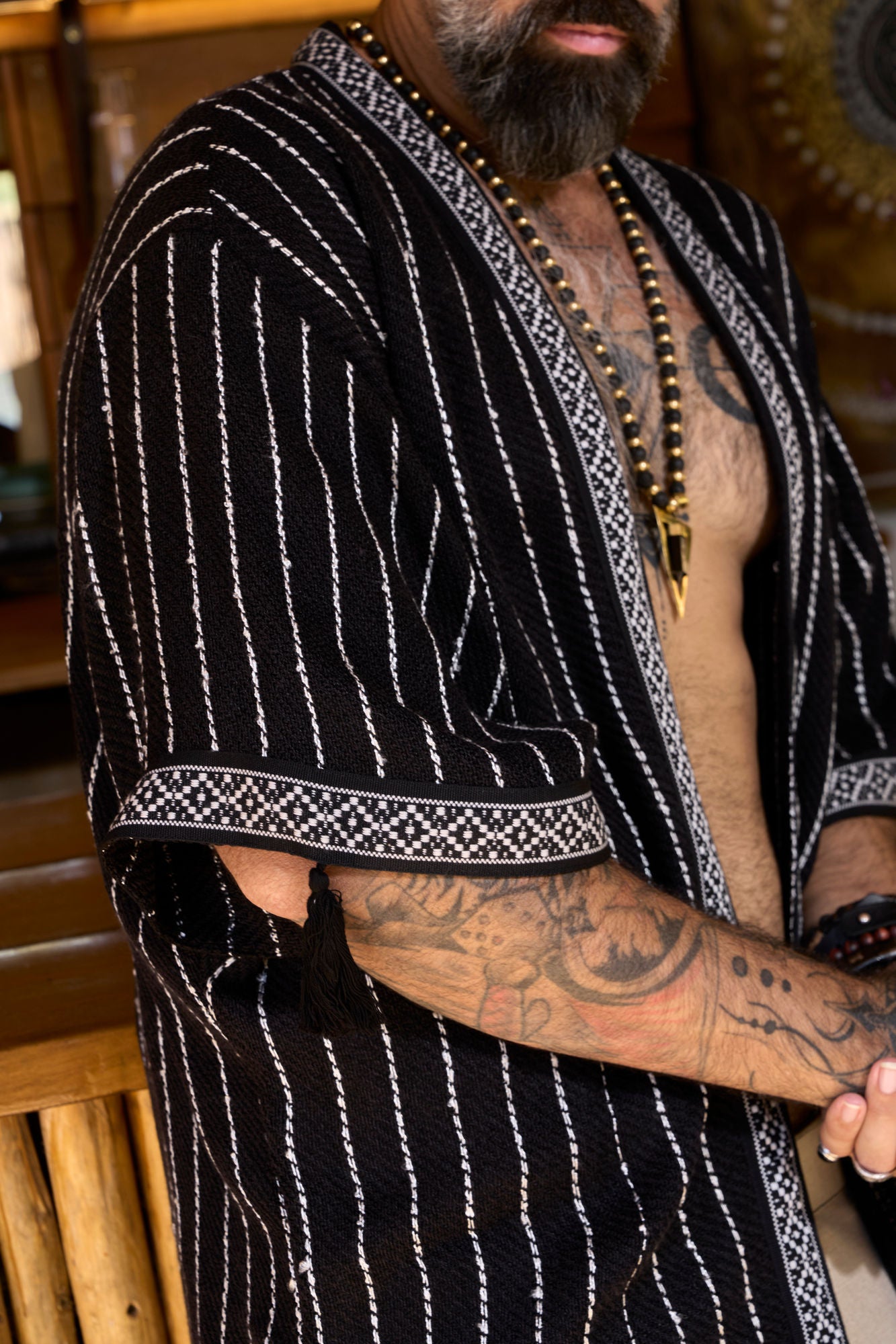 Black Tottem Jacket - NAYWAJ Ibiza Outerwear