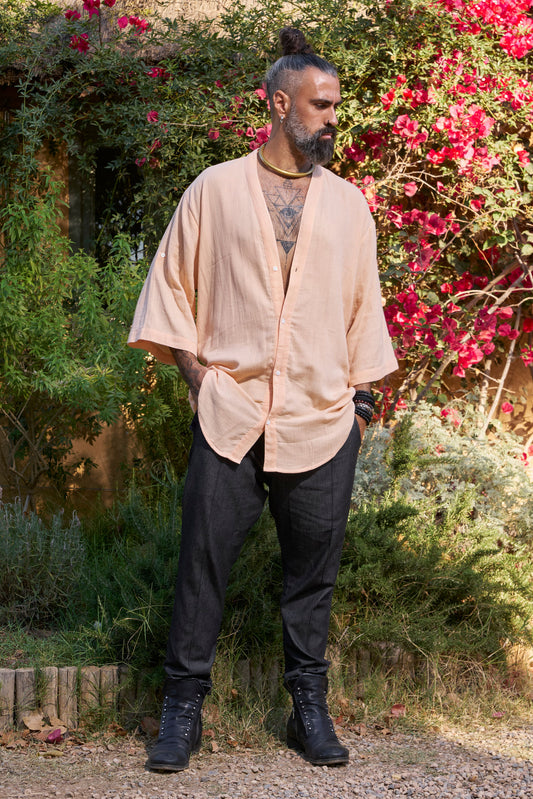 Salmon Zeus Shirt - NAYWAJ Ibiza Shirts