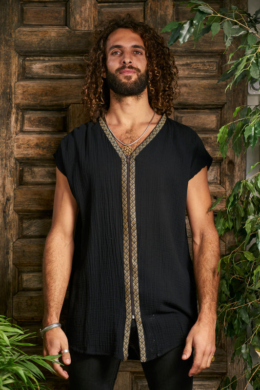 Black Orus Organic Tunic I - NAYWAJ Ibiza Tops