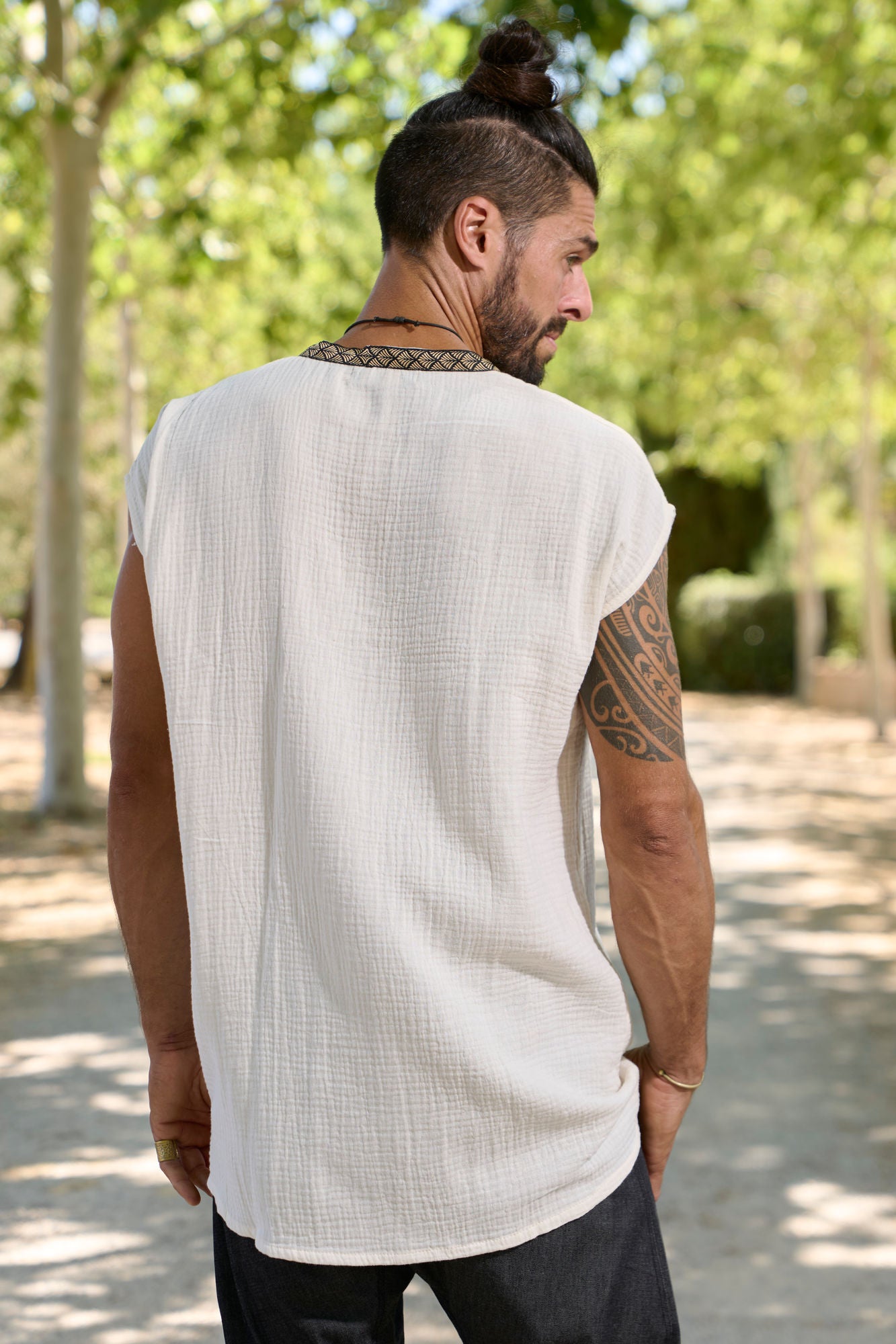 Ecru Organic Orus Tunic - NAYWAJ Ibiza Tops