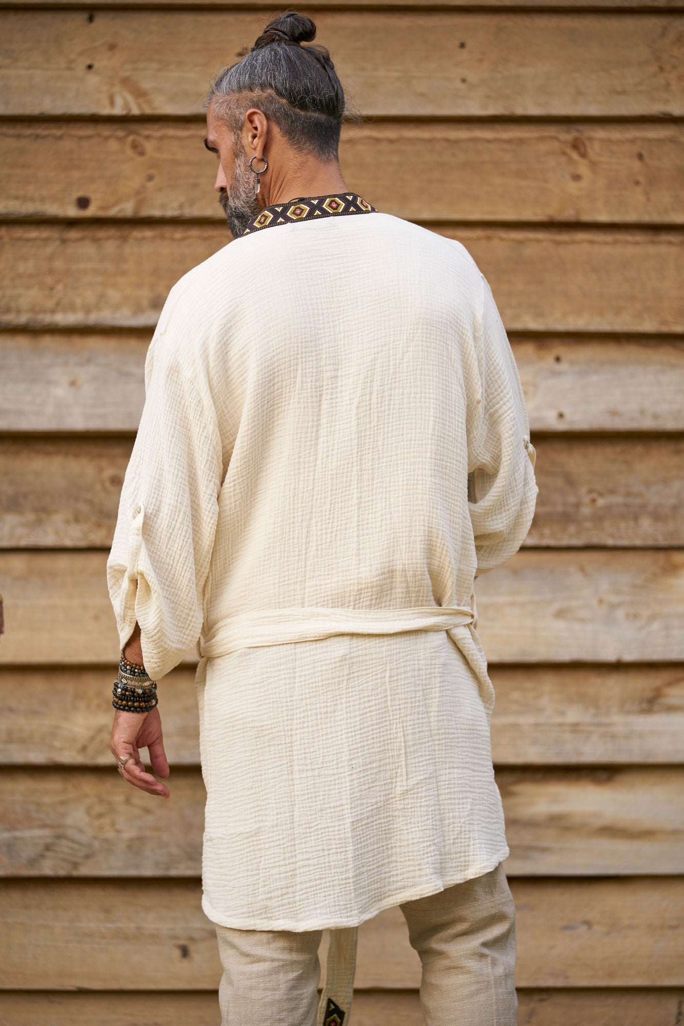 Off White Organic  Kimono II - NAYWAJ Ibiza Outerwear