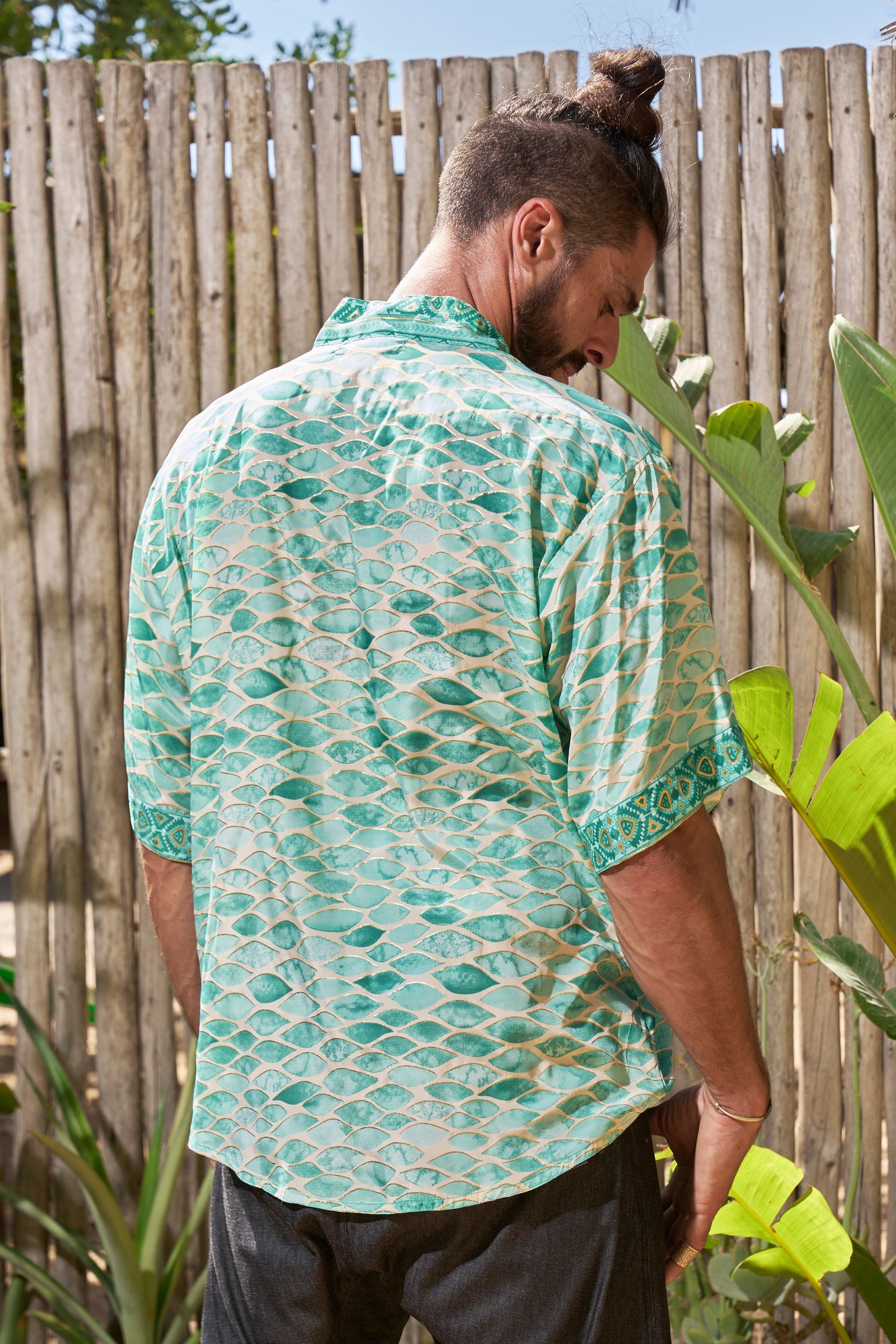 Green Gold Kimono - NAYWAJ Ibiza Outerwear