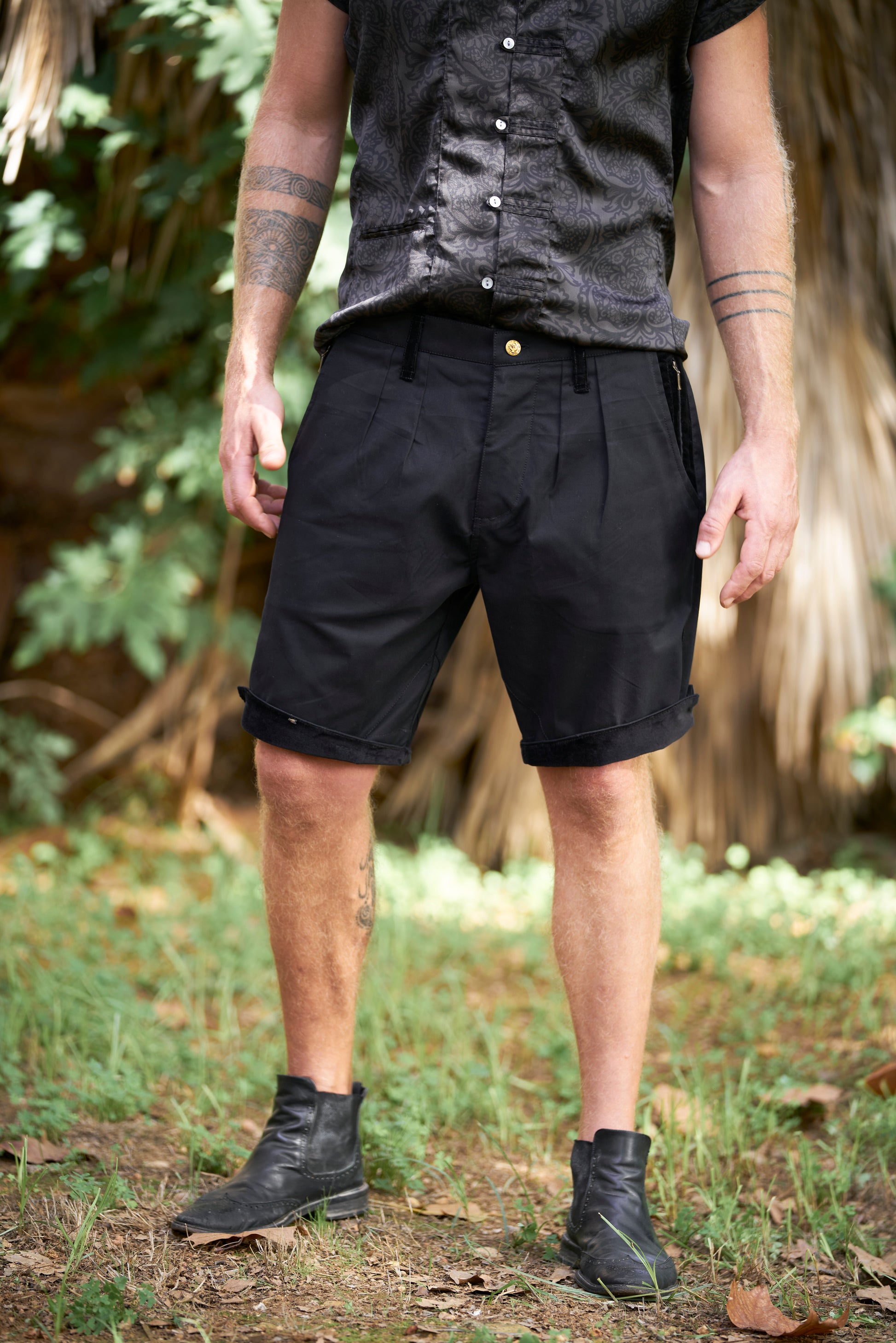 Black Chino Shorts - image 1