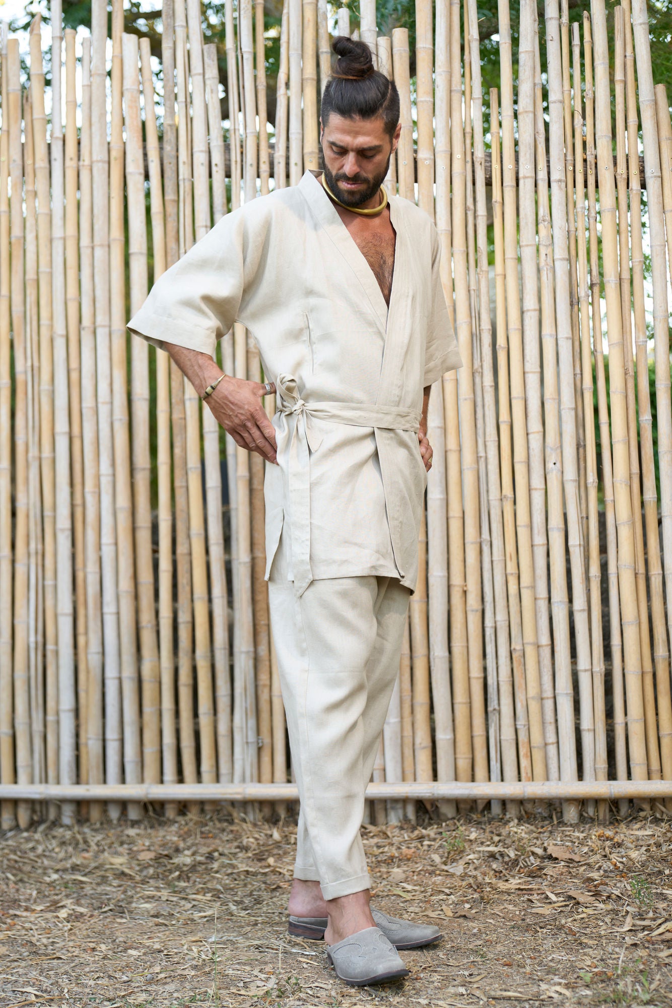 Linen Kimono - NAYWAJ Ibiza Outerwear