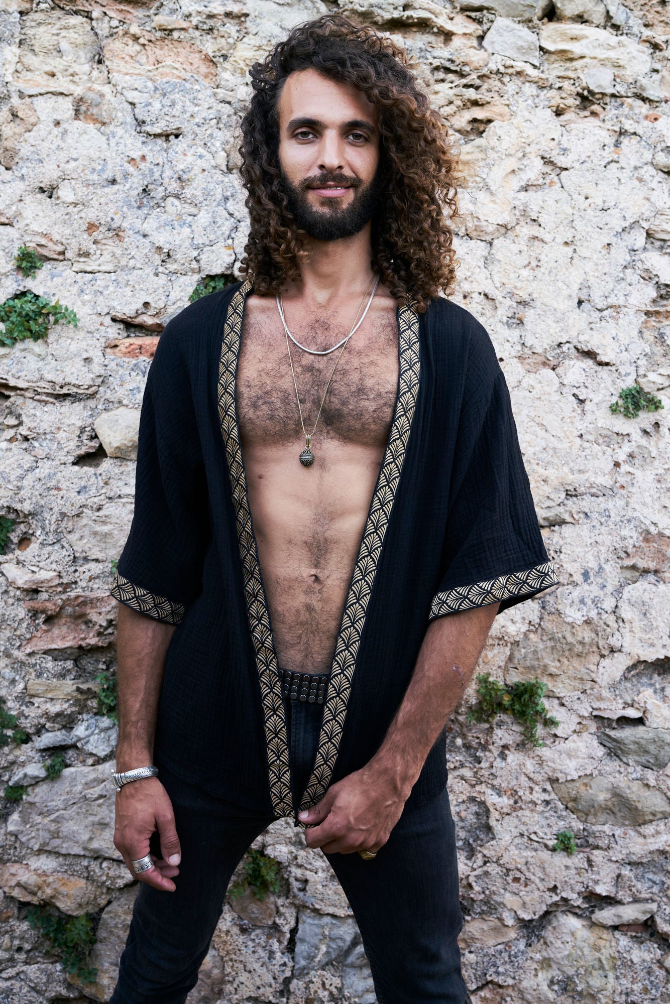 Black Organic Tottem Jacket - NAYWAJ Ibiza Outerwear