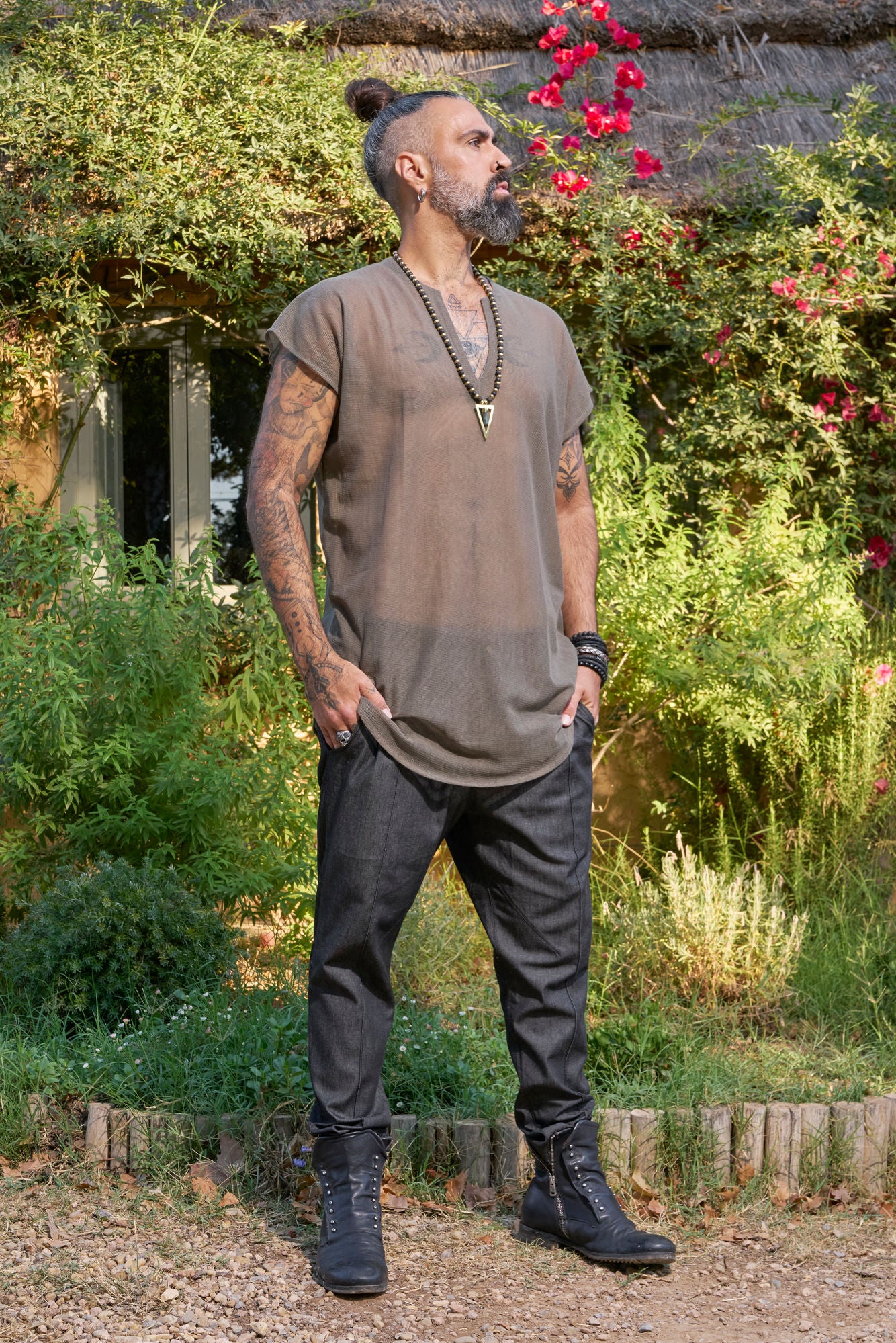 Green Lemuria T-Shirt - NAYWAJ Ibiza Tops