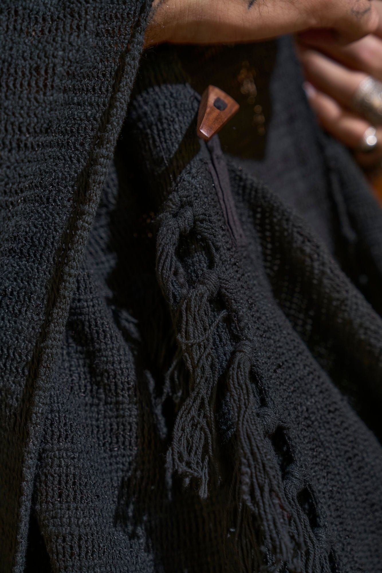 Black Pyramid Poncho - NAYWAJ Ibiza Outerwear