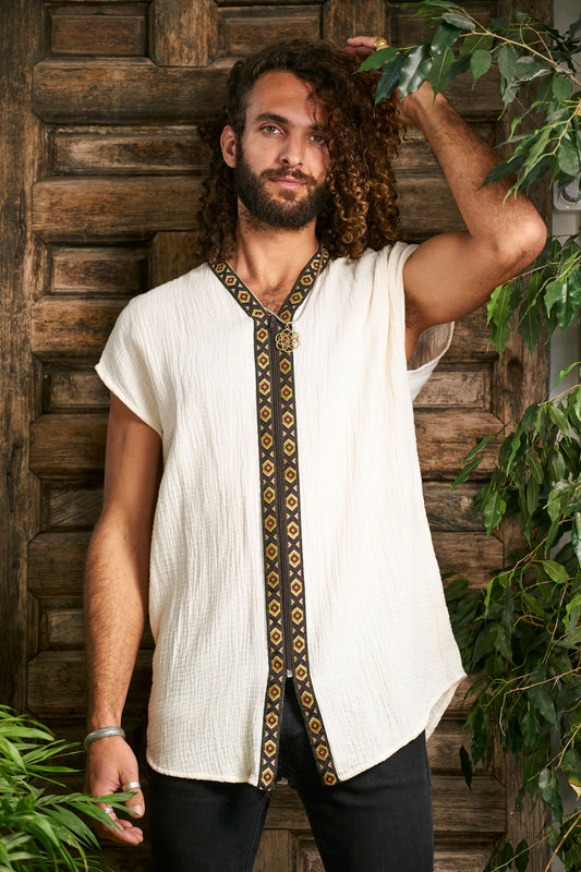 Off White Orus Organic Tunic III - NAYWAJ Ibiza Tops