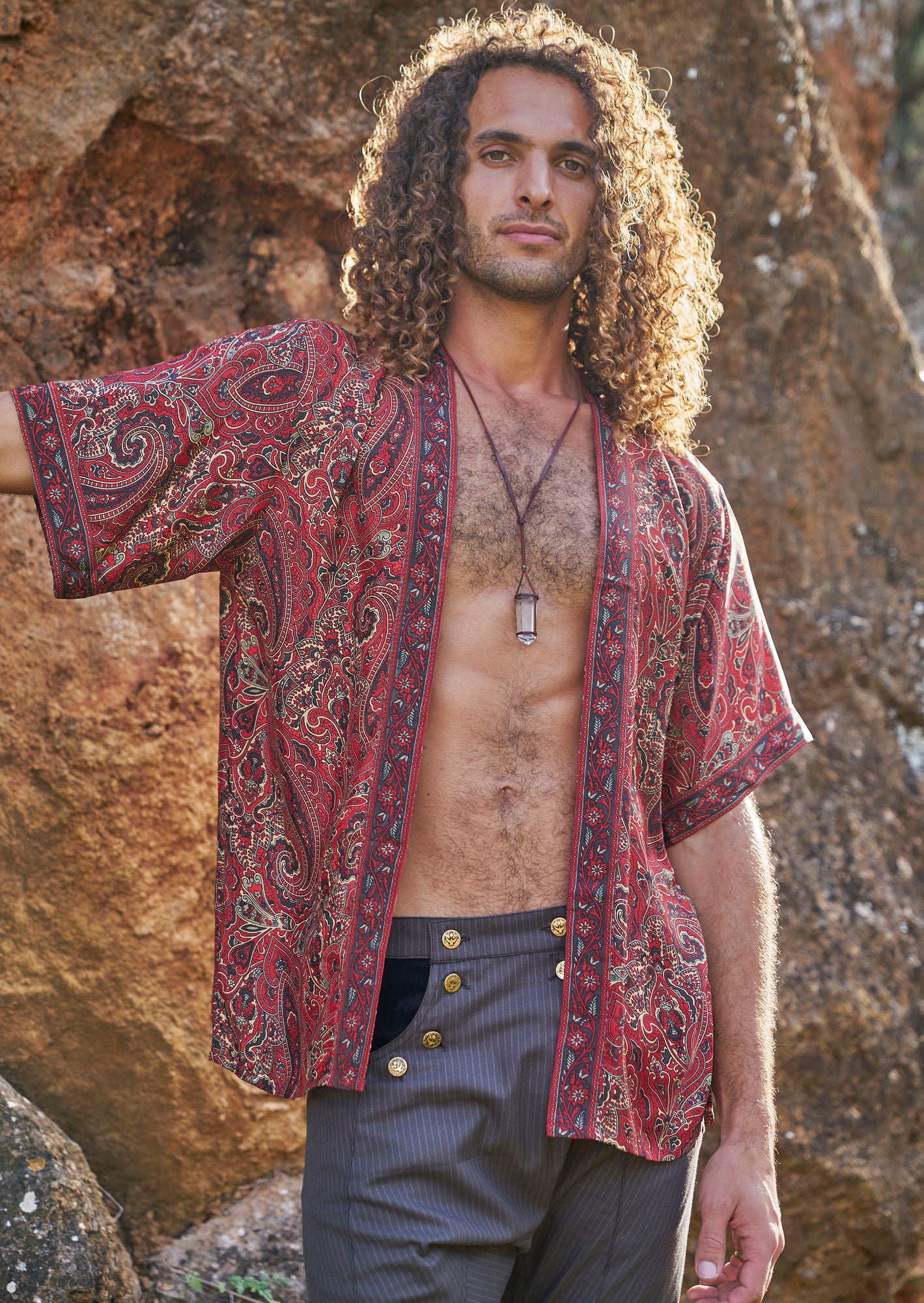 Red Kimono - NAYWAJ Ibiza Outerwear