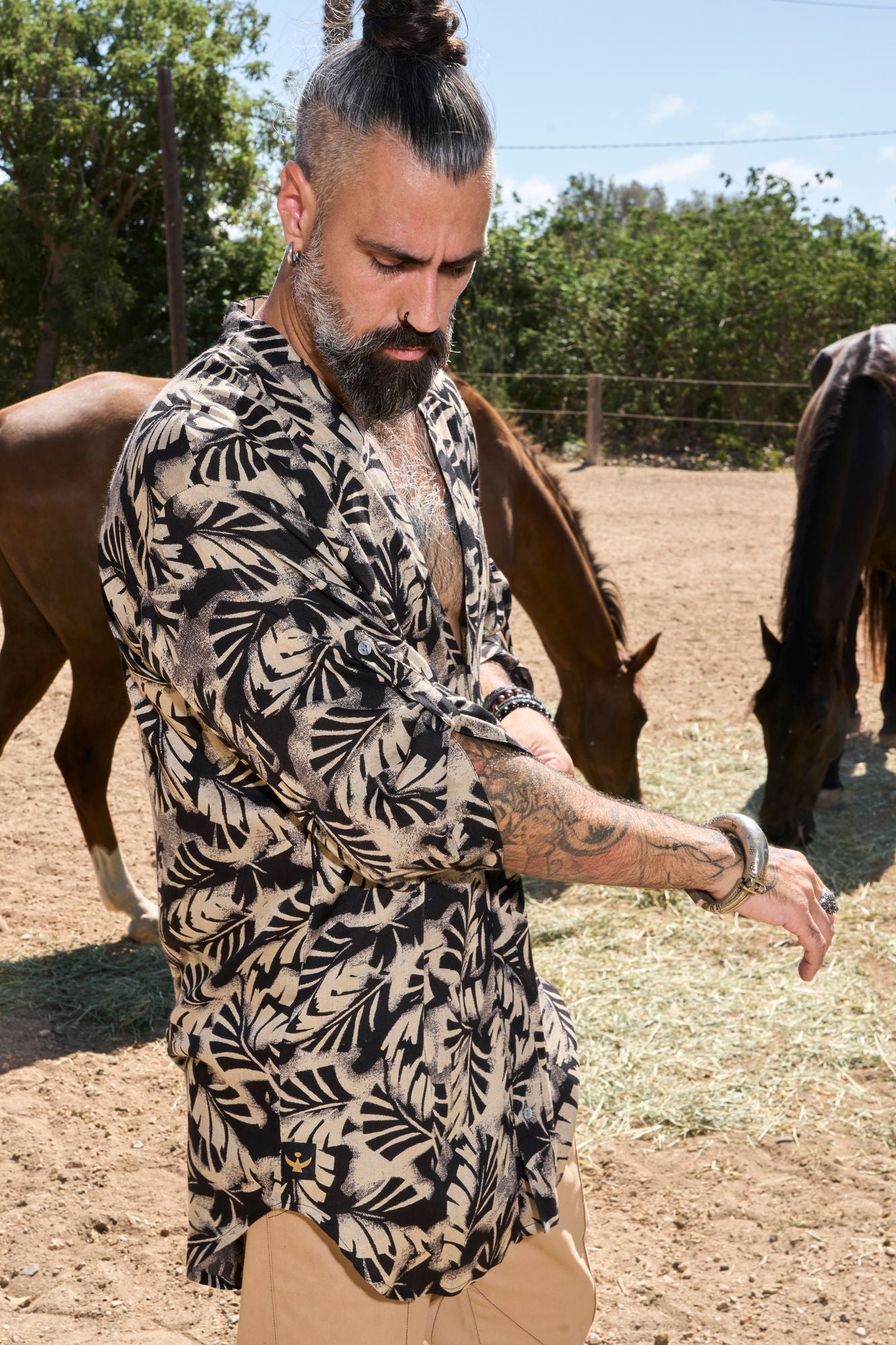 Leaves Zeus Shirt - NAYWAJ Ibiza Shirts