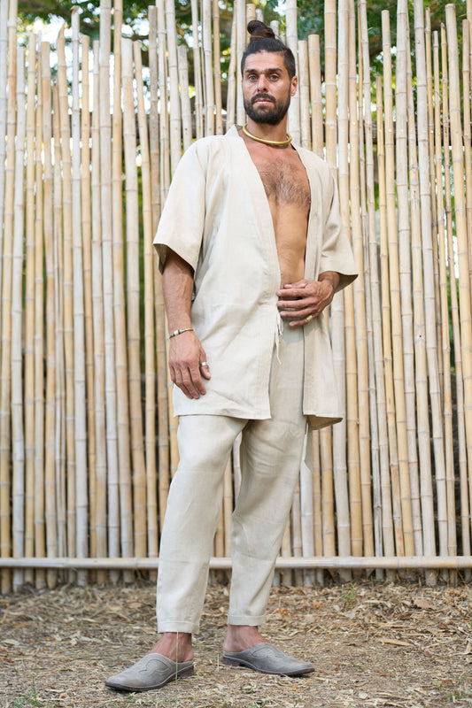 Linen Kimono - NAYWAJ Ibiza Outerwear