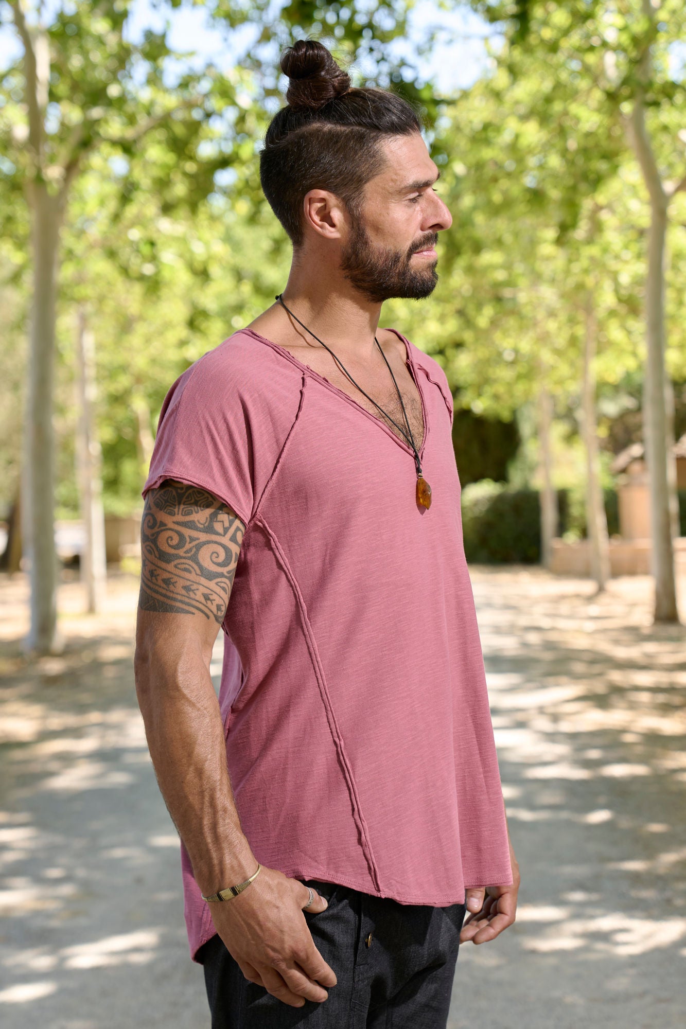 Bordeaux Neo T-Shirt - NAYWAJ Ibiza Tops