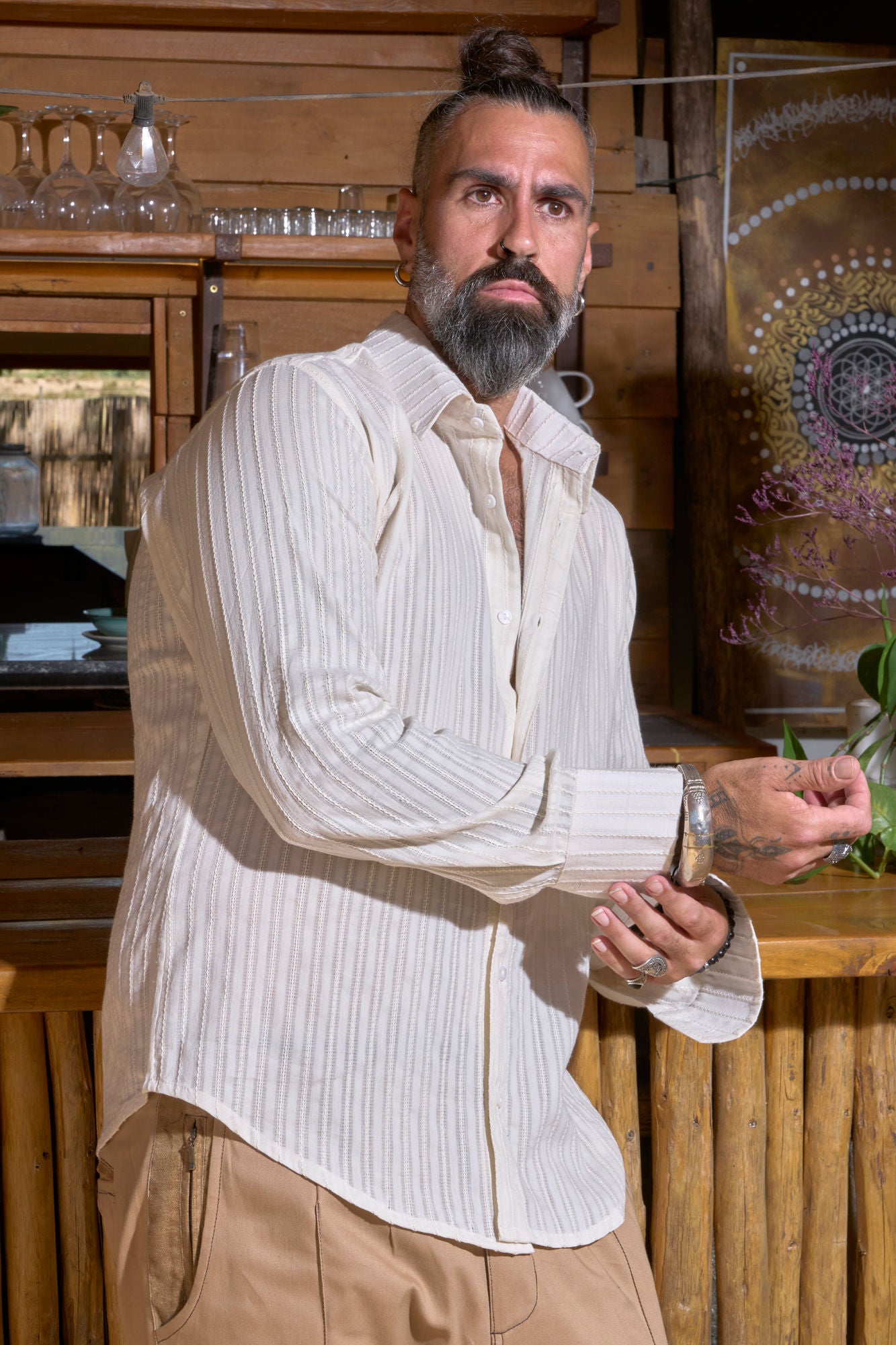 Ecru Classic Shirt - NAYWAJ Ibiza Shirts