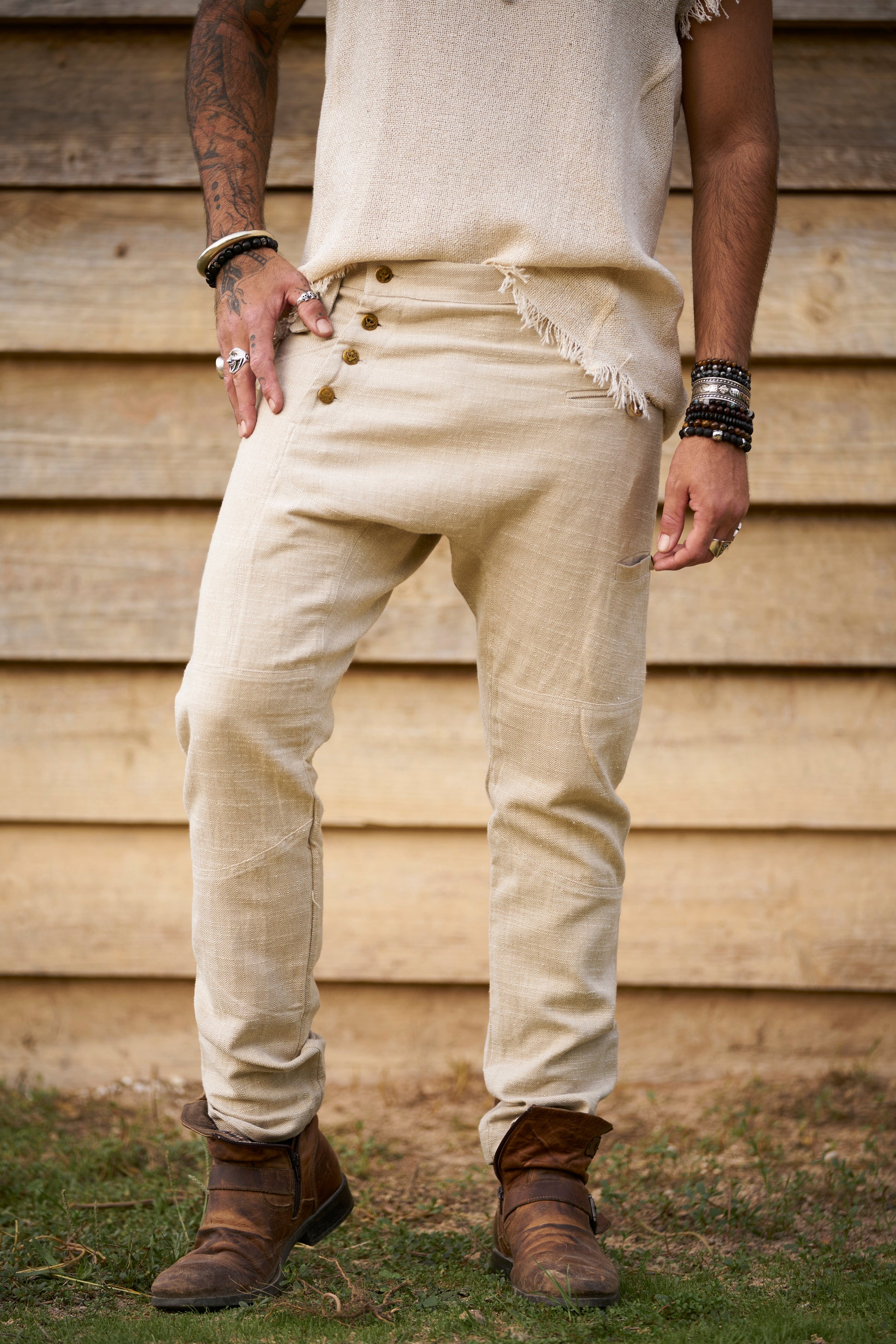 Ecru Nattaka Pants - image 1