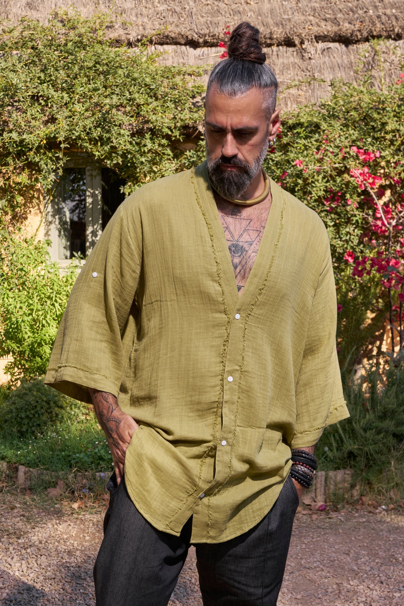Green Zeus Shirt - NAYWAJ Ibiza Shirts