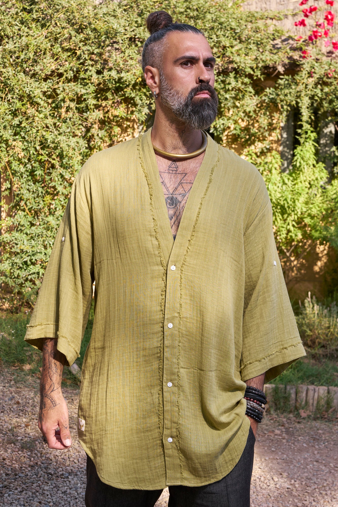 Green Zeus Shirt - NAYWAJ Ibiza Shirts