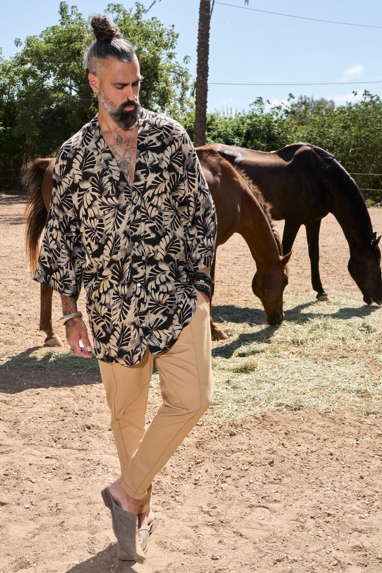 Leaves Zeus Shirt - NAYWAJ Ibiza Shirts