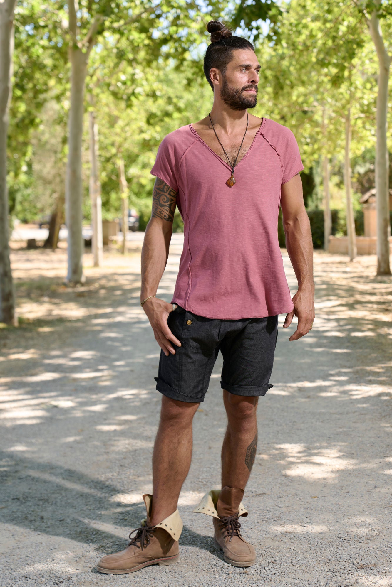 Bordeaux Neo T-Shirt - NAYWAJ Ibiza Tops