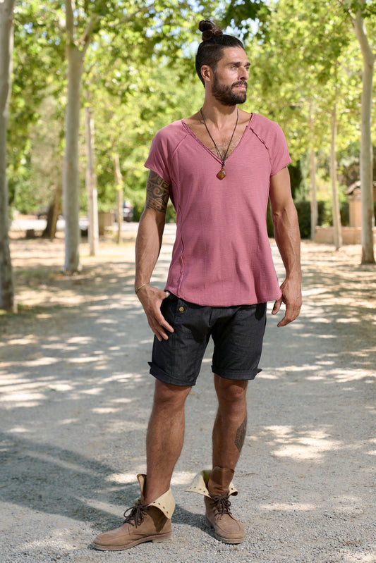 Bordeaux Neo T-Shirt - NAYWAJ Ibiza Tops