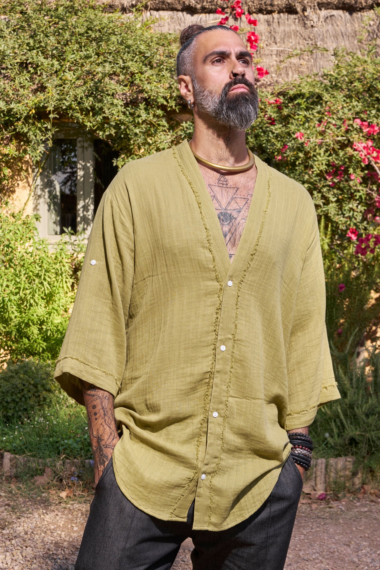 Green Zeus Shirt - NAYWAJ Ibiza Shirts