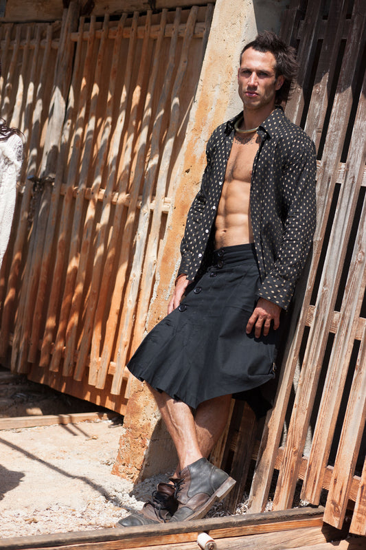 Black kilt - NAYWAJ Ibiza Kilts