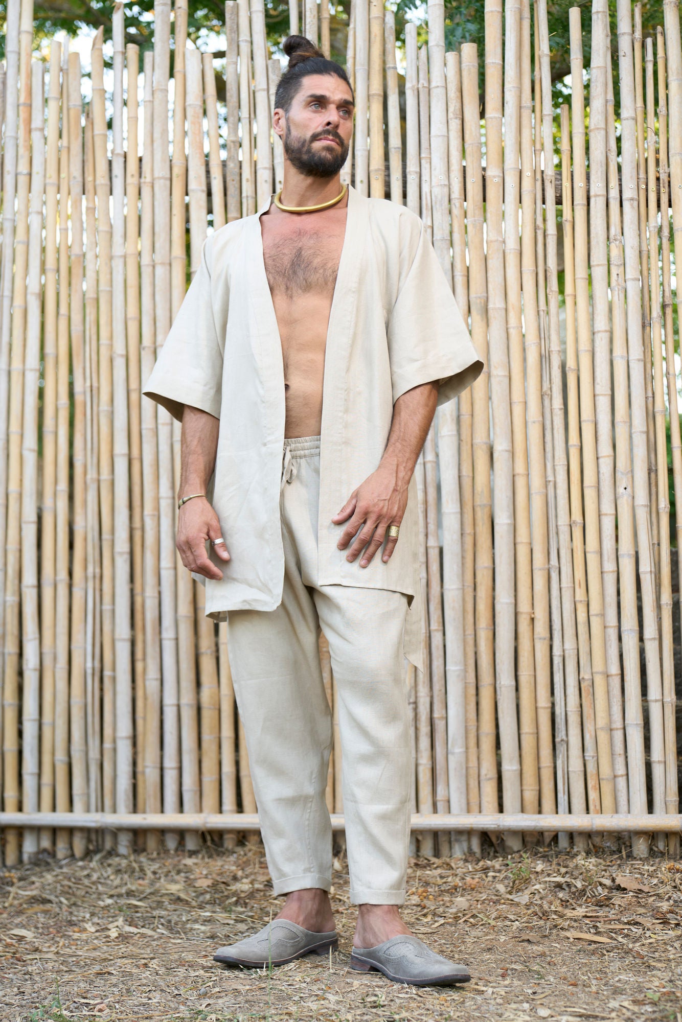 Linen Kimono - NAYWAJ Ibiza Outerwear
