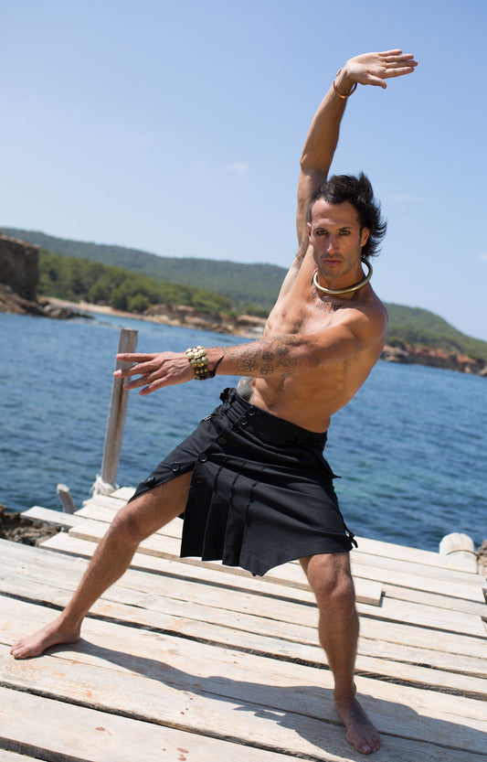 Black kilt - NAYWAJ Ibiza Kilts