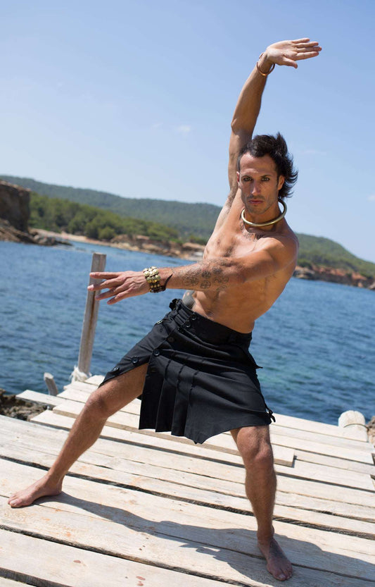 Black kilt - NAYWAJ Ibiza Kilts