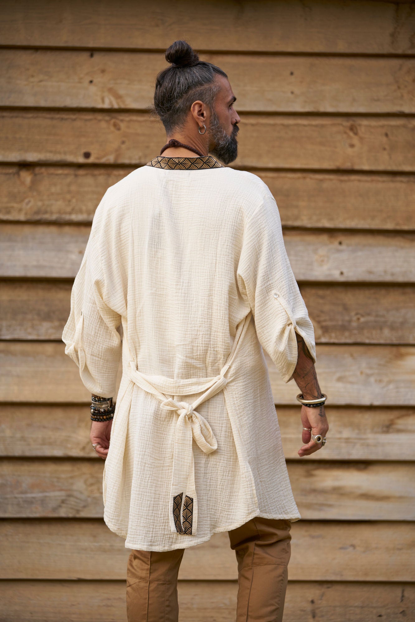 Off White Organic  Kimono - NAYWAJ Ibiza Outerwear