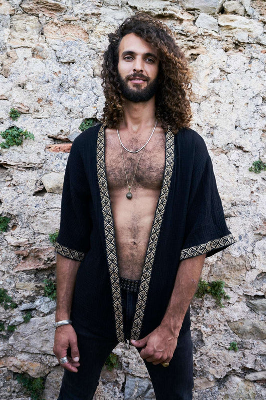 Black Organic Tottem Jacket - NAYWAJ Ibiza Outerwear