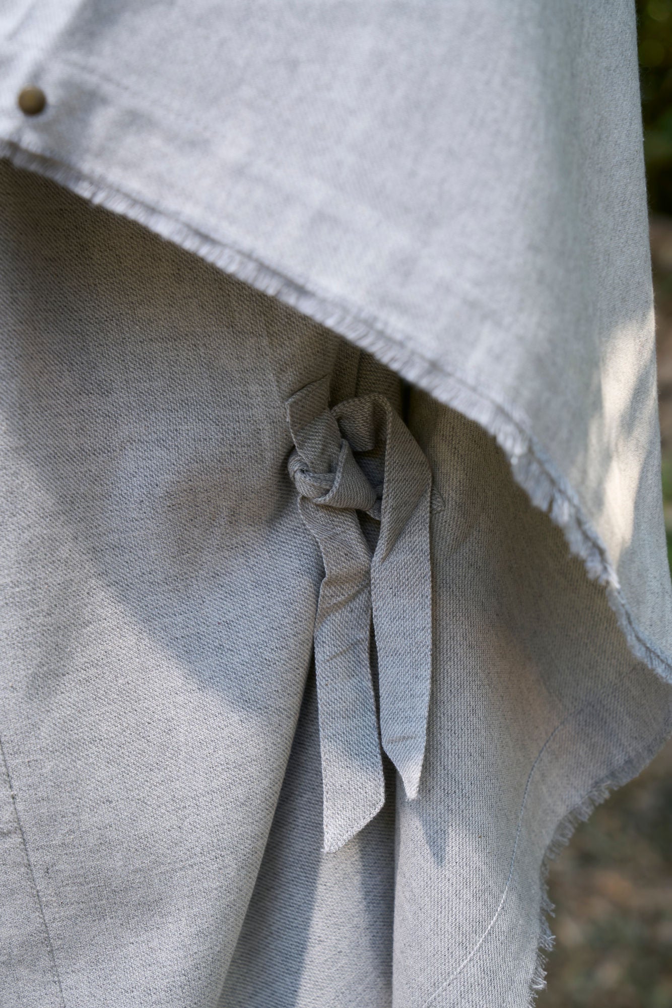 Grey Nara Poncho - NAYWAJ Ibiza Outerwear