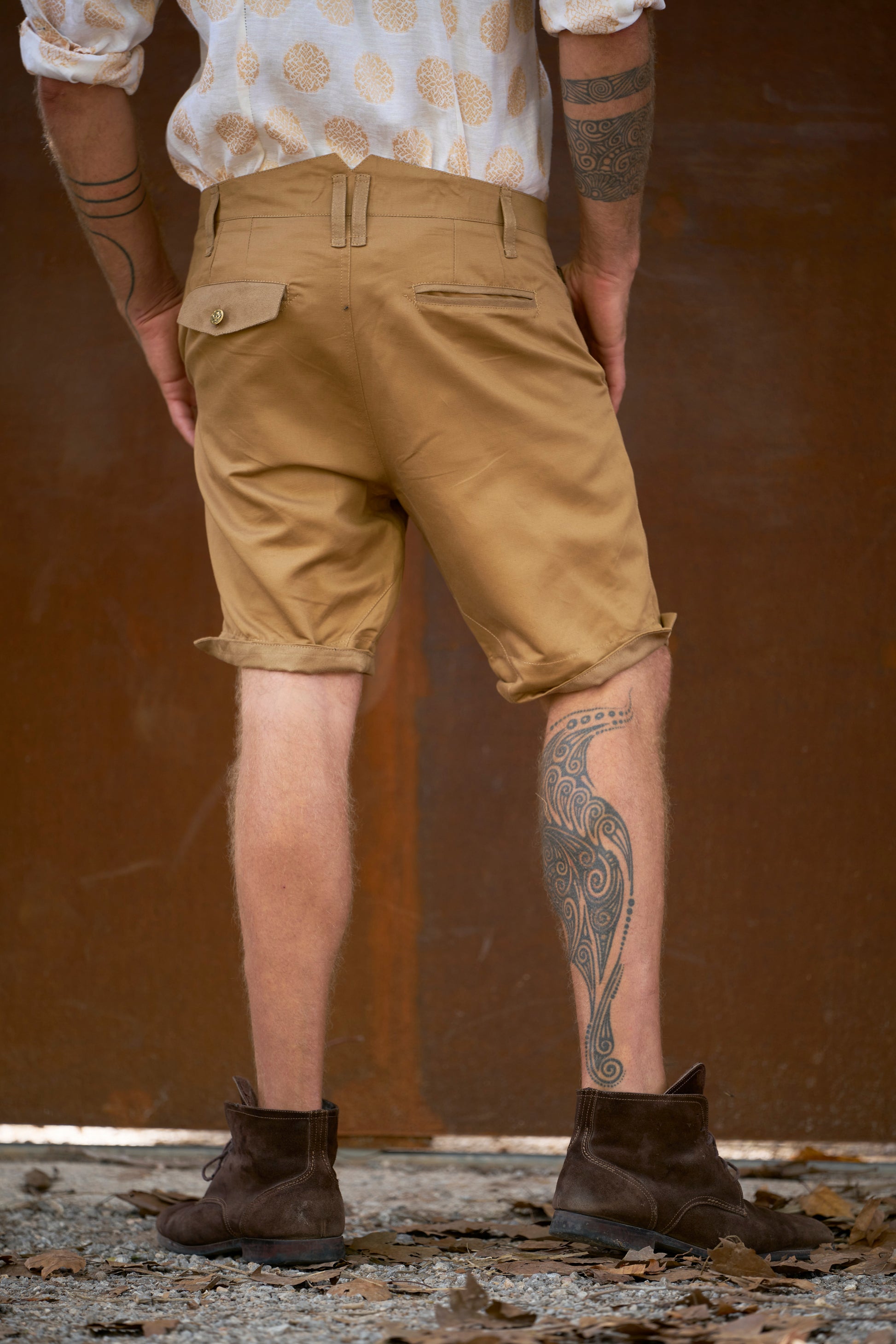 Camel Chino Shorts - image 5