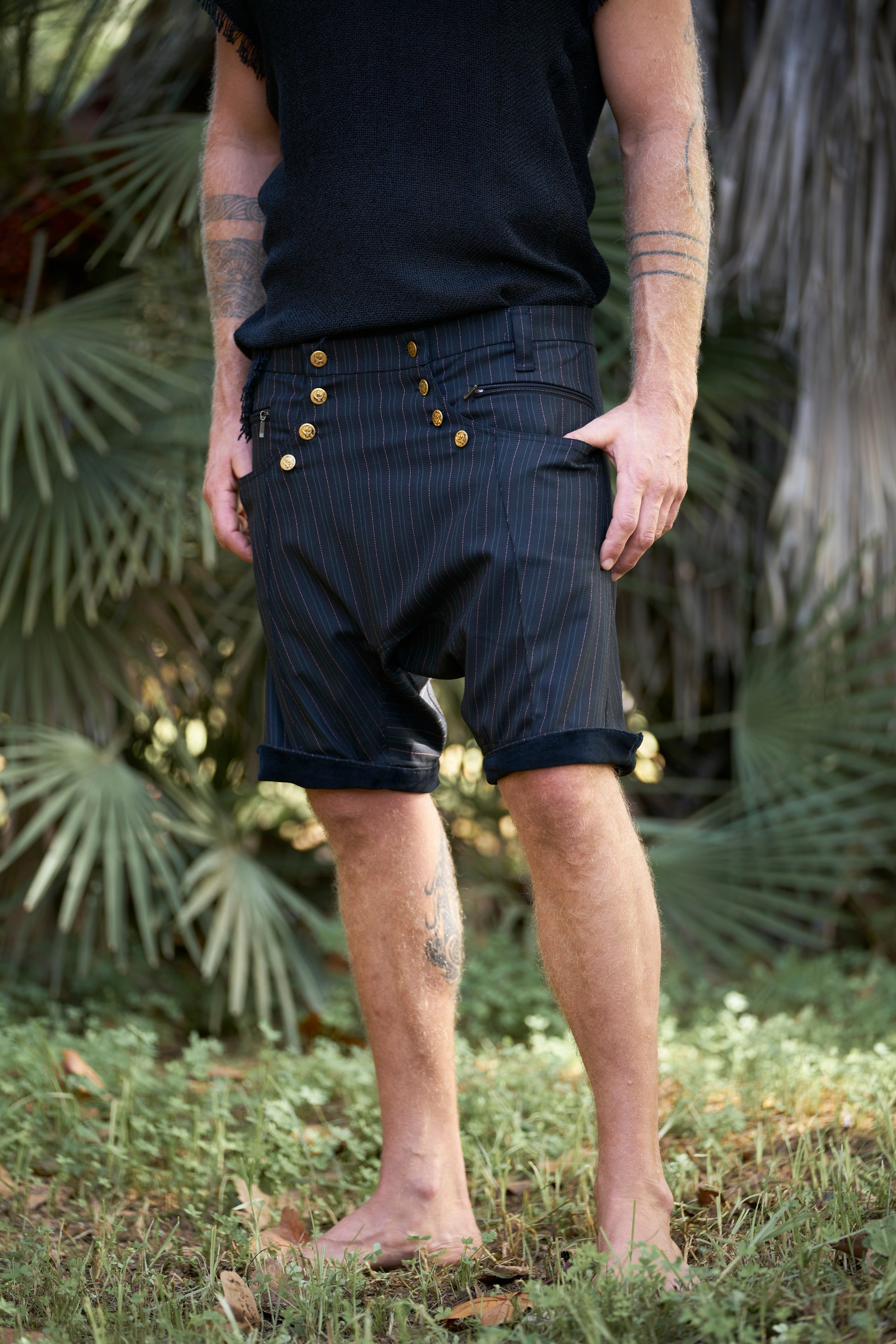 Pinstripe Ibiza Shorts - image 3