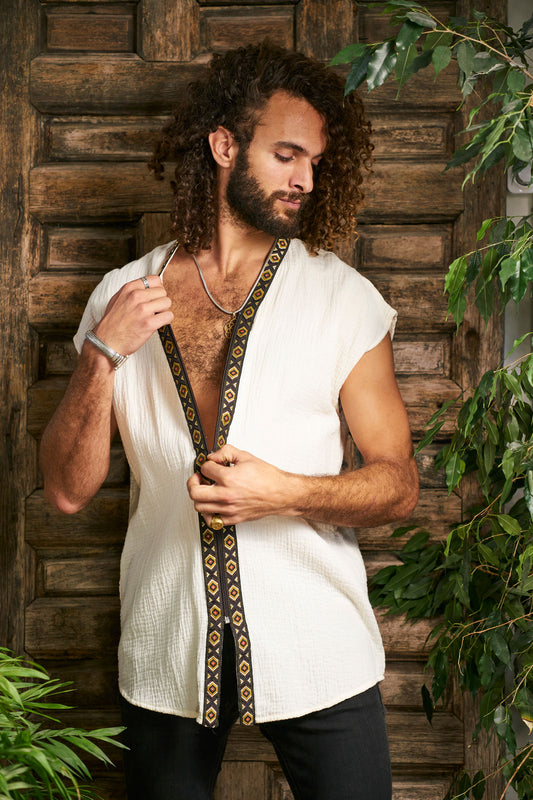Off White Orus Organic Tunic III - NAYWAJ Ibiza Tops