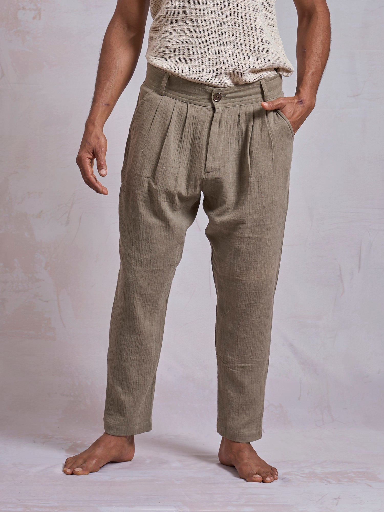 Green Casual Pants - image 1