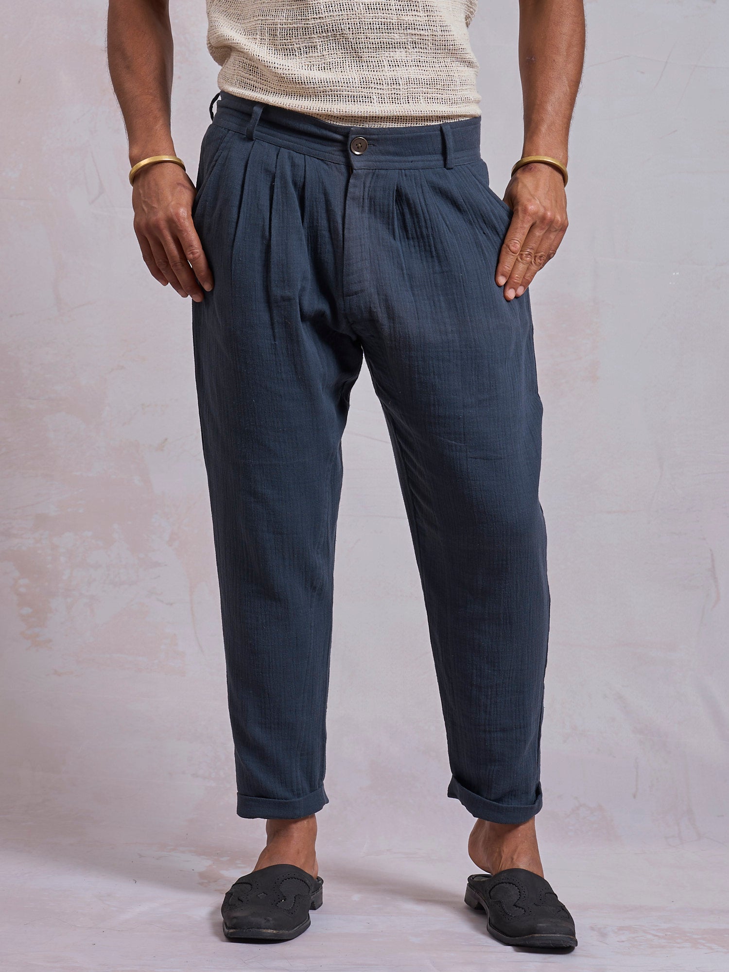 Navy Blue Casual Pants - image 1