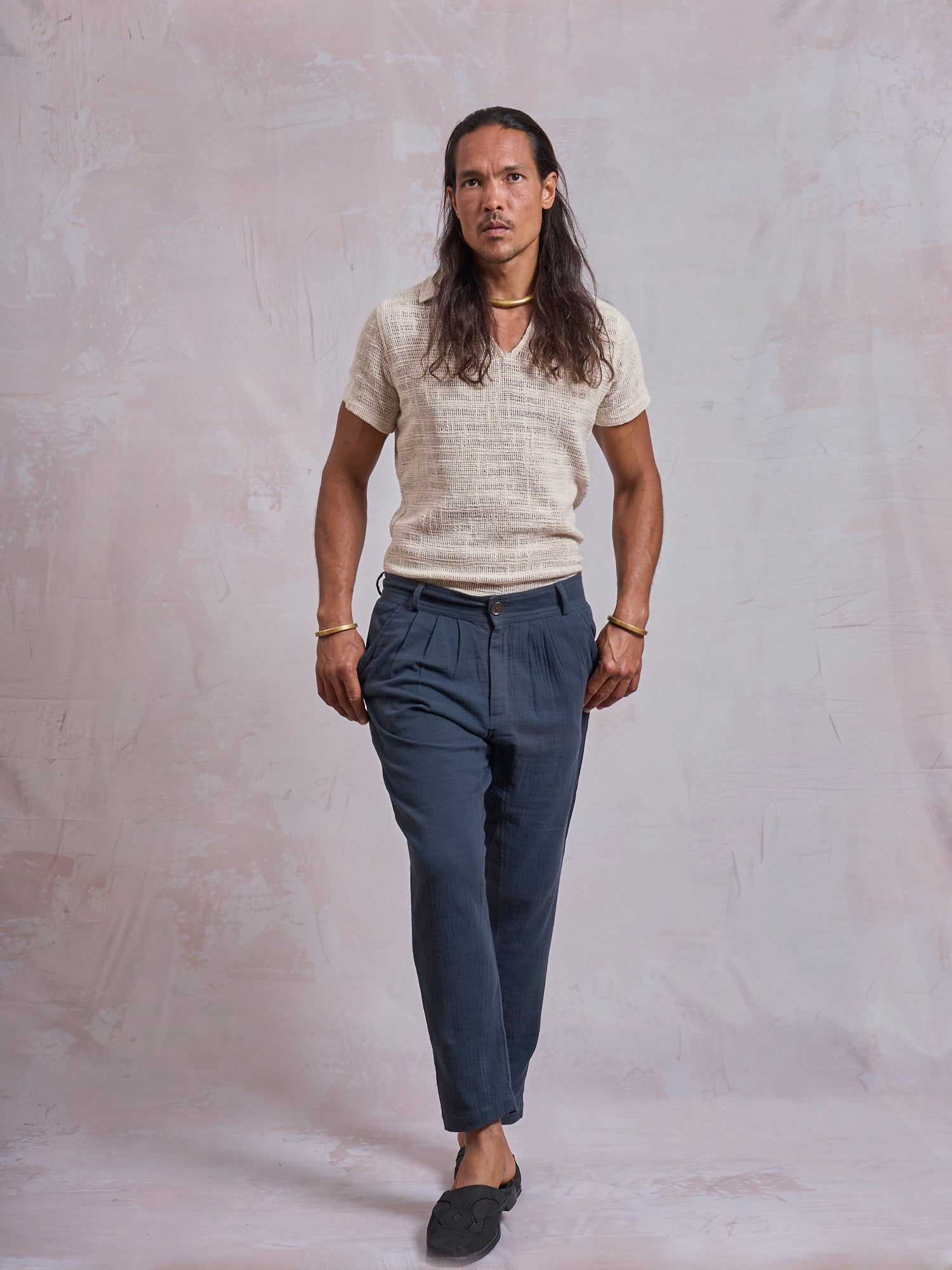 Navy Blue Casual Pants - image 2