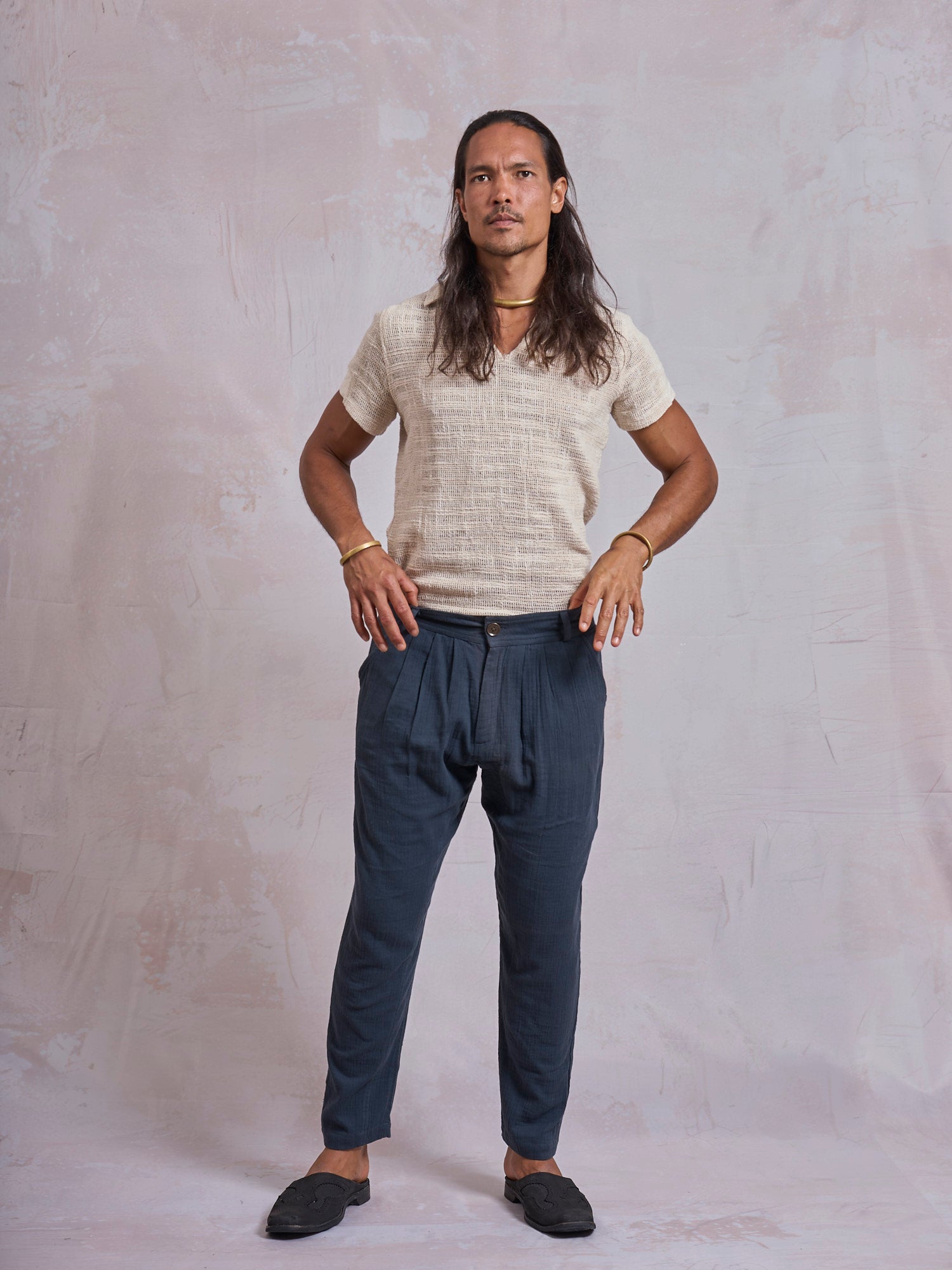Navy Blue Casual Pants - image 3