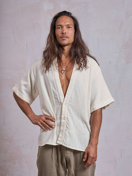 Ecru Casual Shirt - image 1