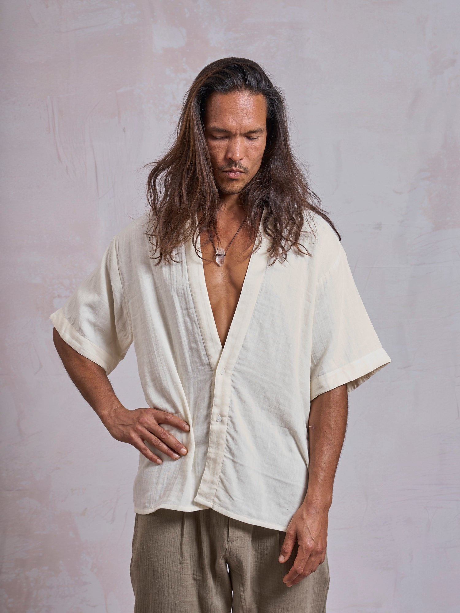 Ecru Casual Shirt - image 3