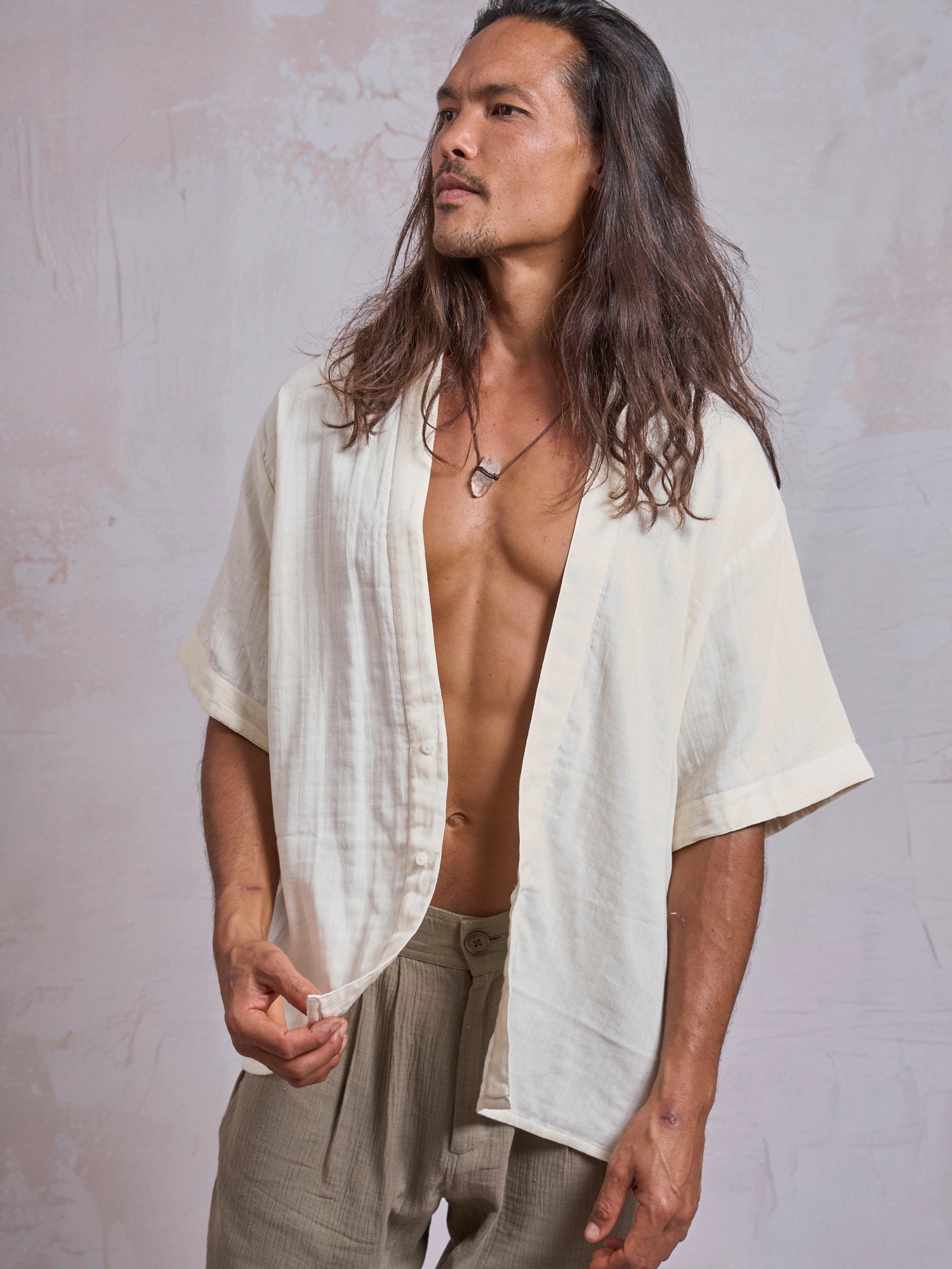Ecru Casual Shirt - image 5