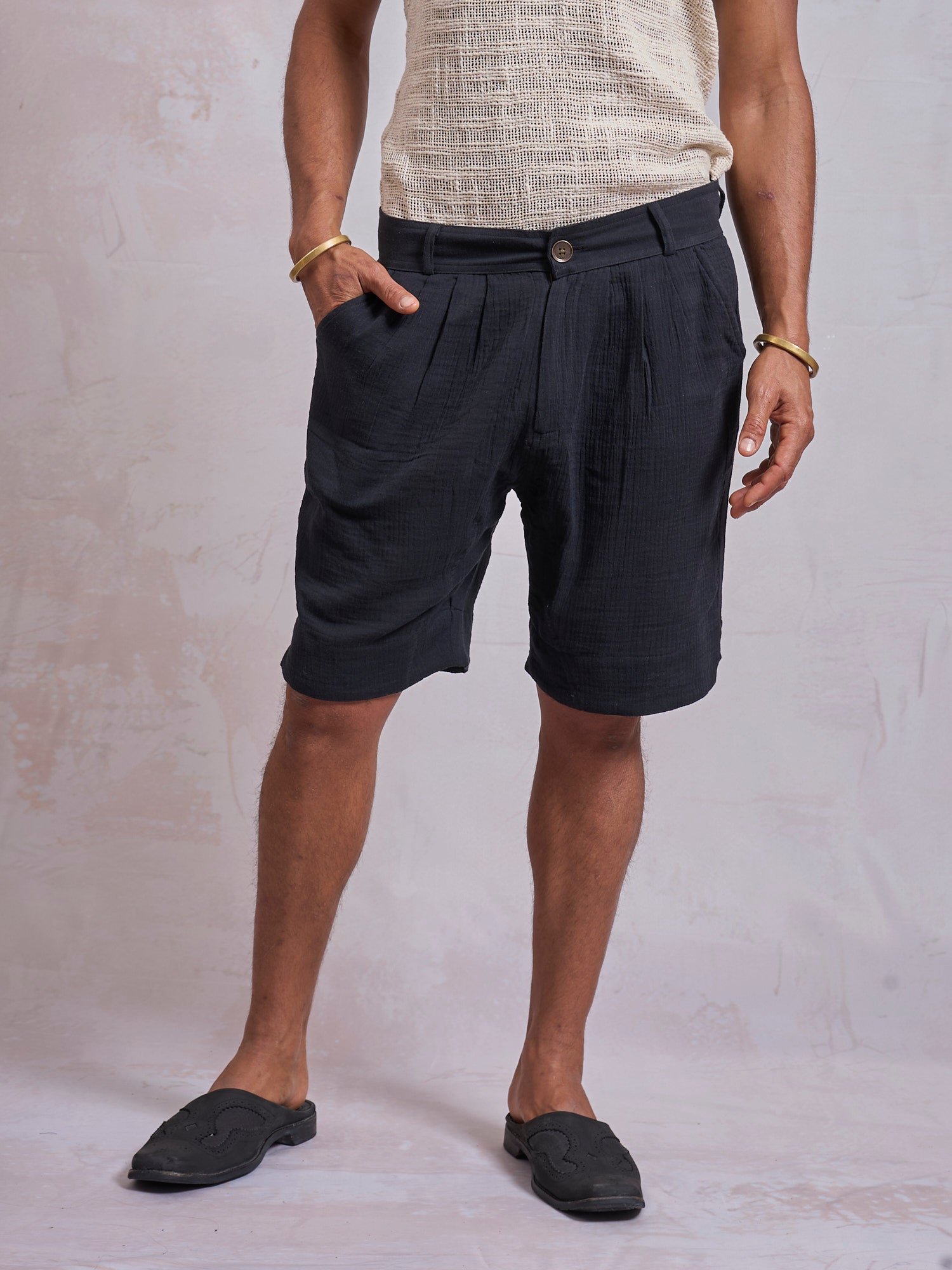 Black Casual Shorts - image 5